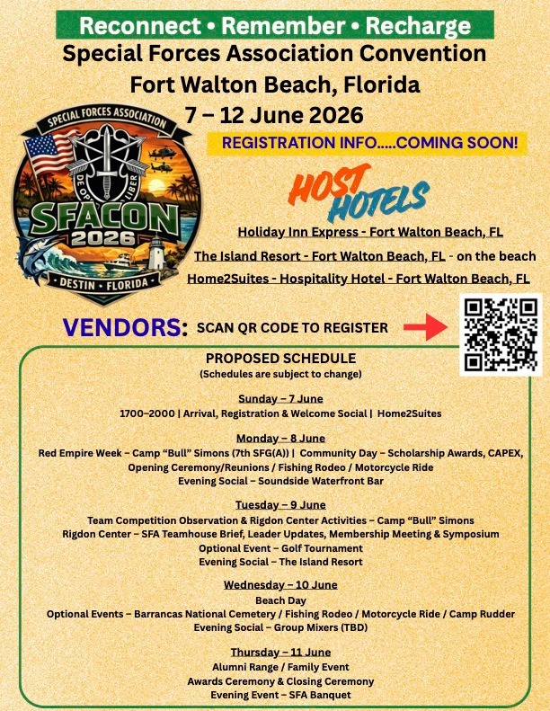 SFACON 2026 Flyer