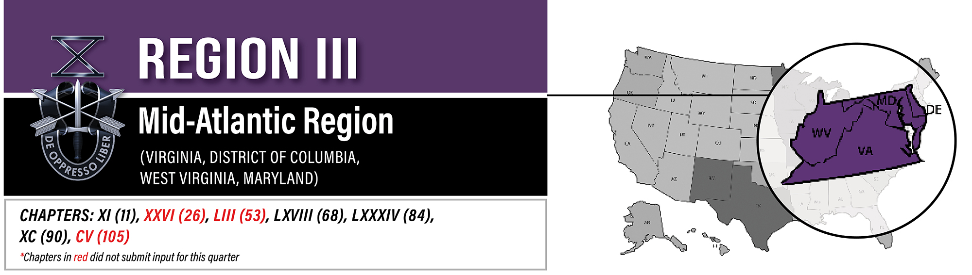 Region III banner